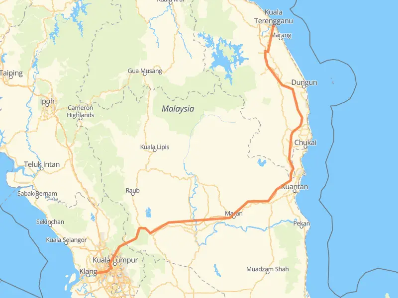 Jarak Dari Shah Alam Ke Kuala Terengganu Pandujalanterbaik Com